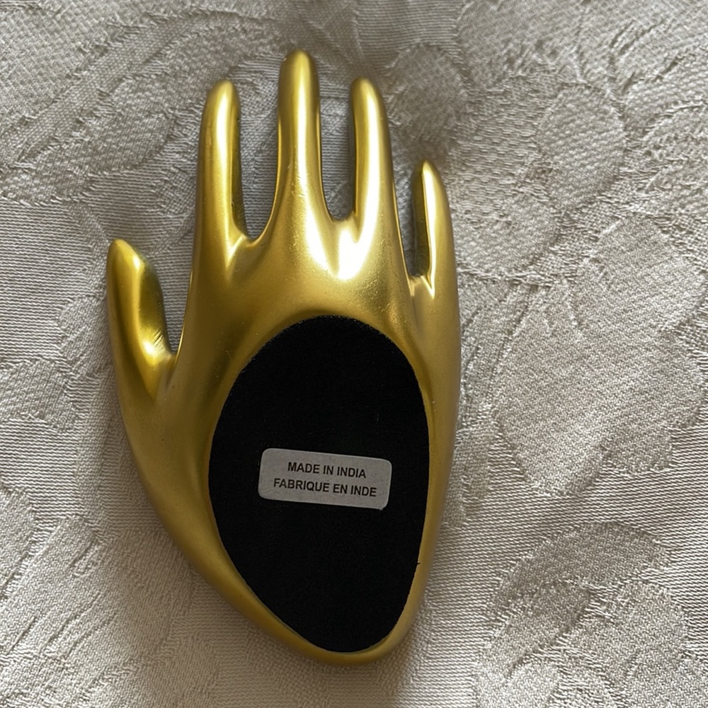 Urvan Outfitters Gold Hand catch all dish - Picture 2 of 2